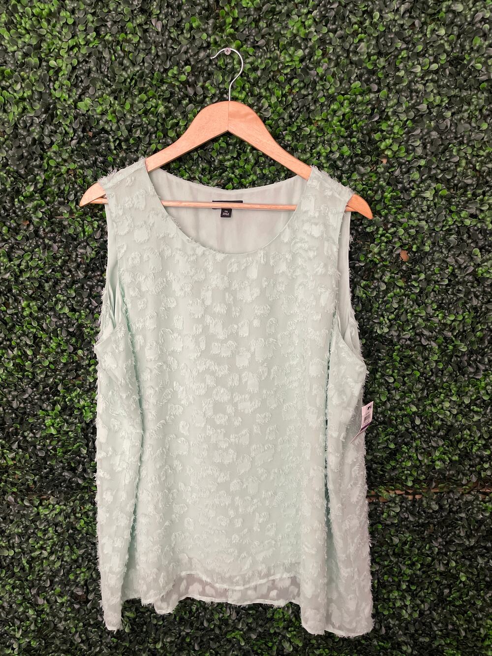 NWT Alfani mint color sleeveless blouse women’s size XXL